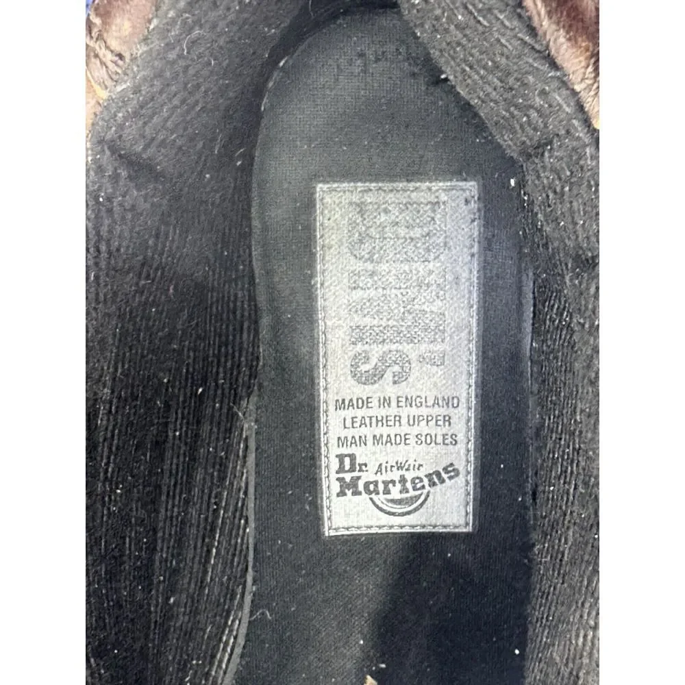 Dr‎ Doc Martens 8550 Boots 5 Eye 1 Hook VINTAGE VTG. MADE IN ENGLAND UK SZ. 6